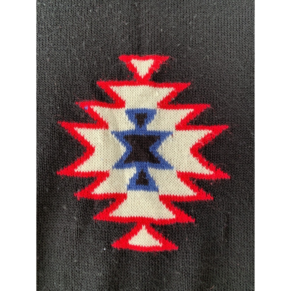 DAYDREAMER LA Southwestern Off Shoulder Knit Sweater‎ Black / Size M - Picture 5 of 15